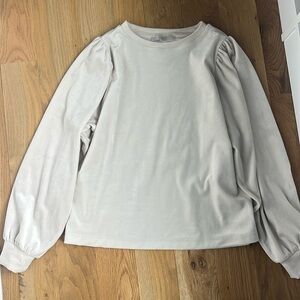 Loft long sleeve velour top size M.